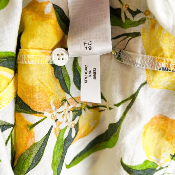 J.Crew Cinched Shirt-Dress in Limoncello 100% Organic Cotton Voile — XL - Picture 14 of 14